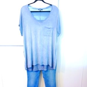 Ombre Sky blue 2XL top